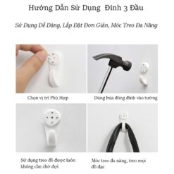 Set 10 Móc Đóng Đinh 4 Chân, Móc Treo Đa Năng, Móc Treo Tranh, Ảnh, Chịu Lực Tốt, Chắc Chắn, Tiện Dụng. TakyShop 2221Set10 8 6e677e7c4a7cdaa9e7f5f76b5dceb9e4